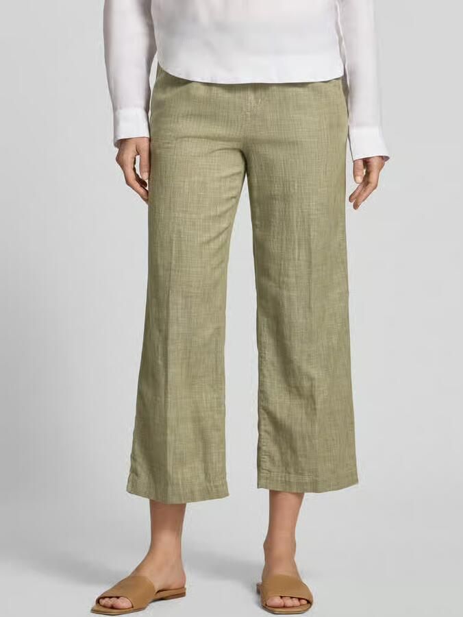 Angels Straight leg stoffen broek met elastische band model 'Linn' - Foto 3