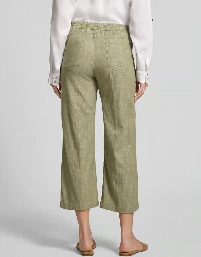 Angels Straight leg stoffen broek met elastische band model 'Linn' - Foto 2