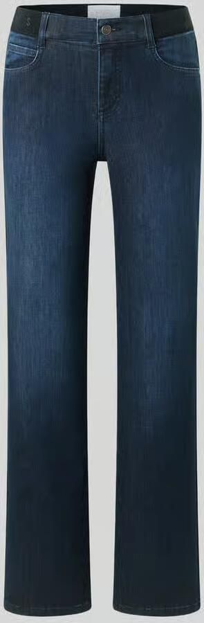 ANGELS High waist straight fit jeans met logo in band