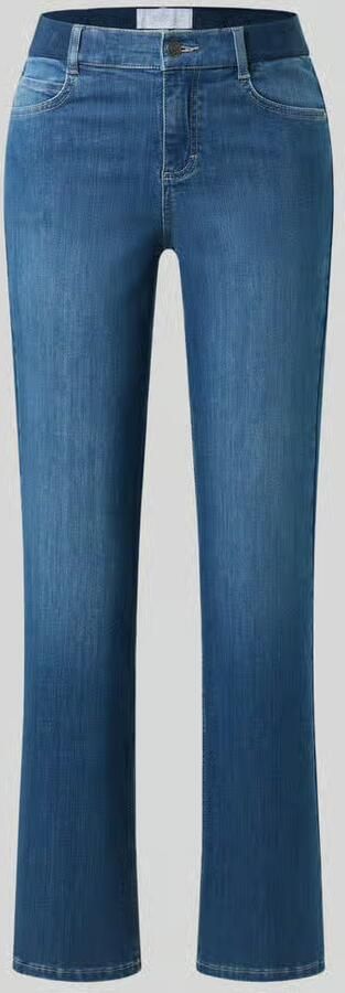 ANGELS High waist straight fit jeans met logo in band