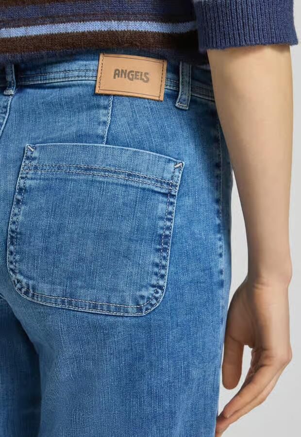 Angels Straight leg jeans met strookzakken model 'Linn'
