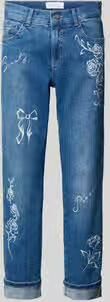 ANGELS Jeans met omslag en motiefprint model 'Darlene Beauty'