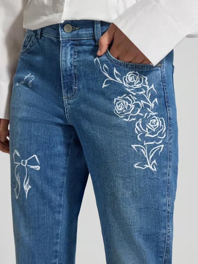 ANGELS Jeans met omslag en motiefprint model 'Darlene Beauty' - Foto 2