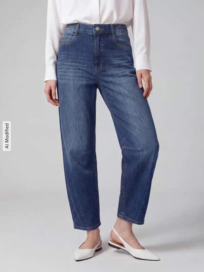 ANGELS regular fit barrel jeans van katoenmix model 'ELLY' - Foto 3