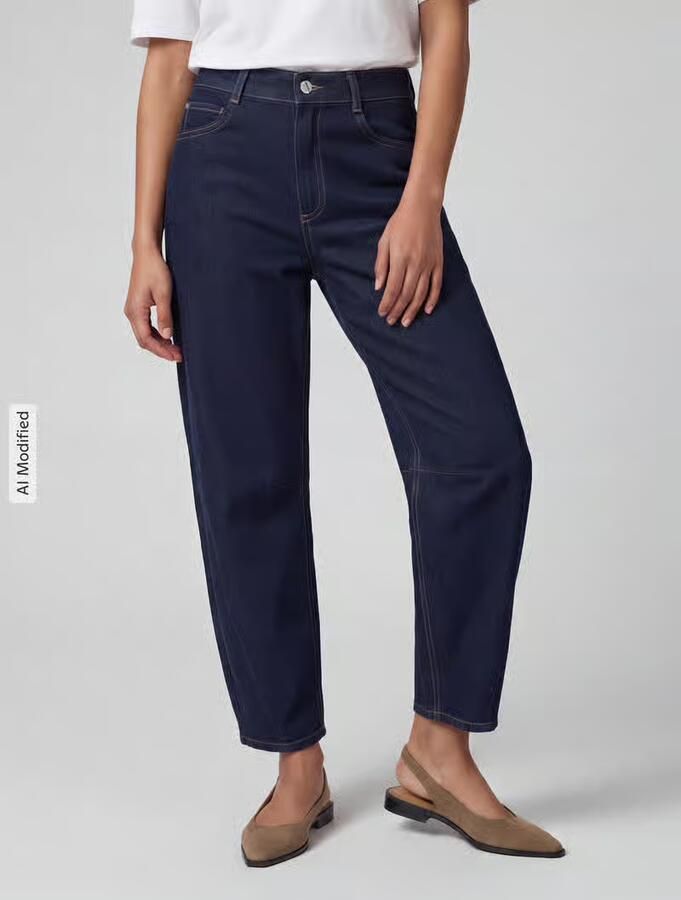 ANGELS regular fit barrel jeans van katoenmix model 'ELLY' - Foto 2