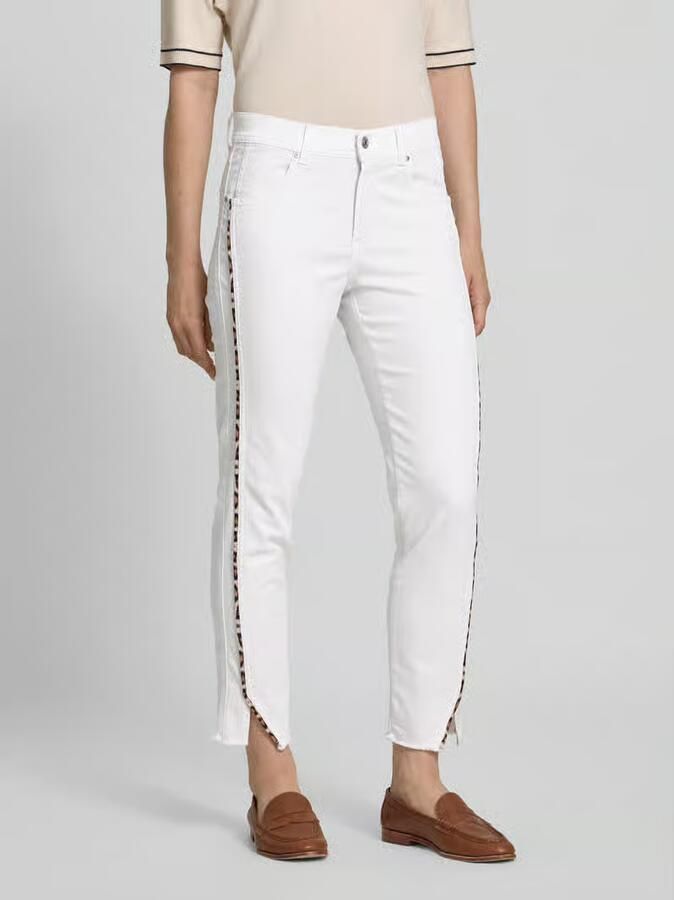 Angels Slim fit broek met contrastpaspels model 'Ornella' - Foto 2