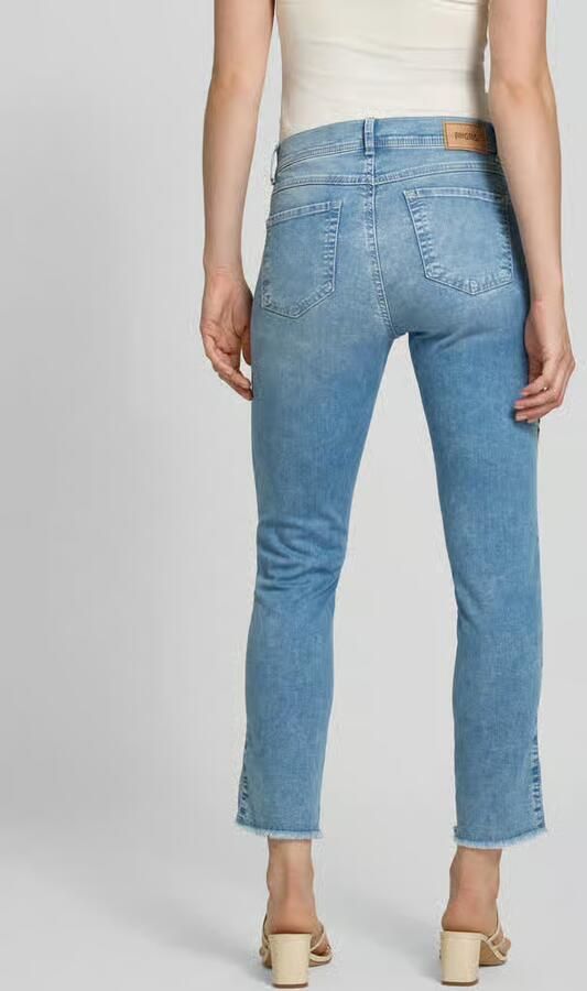 Angels Slim fit broek met contrastpaspels model 'Ornella'