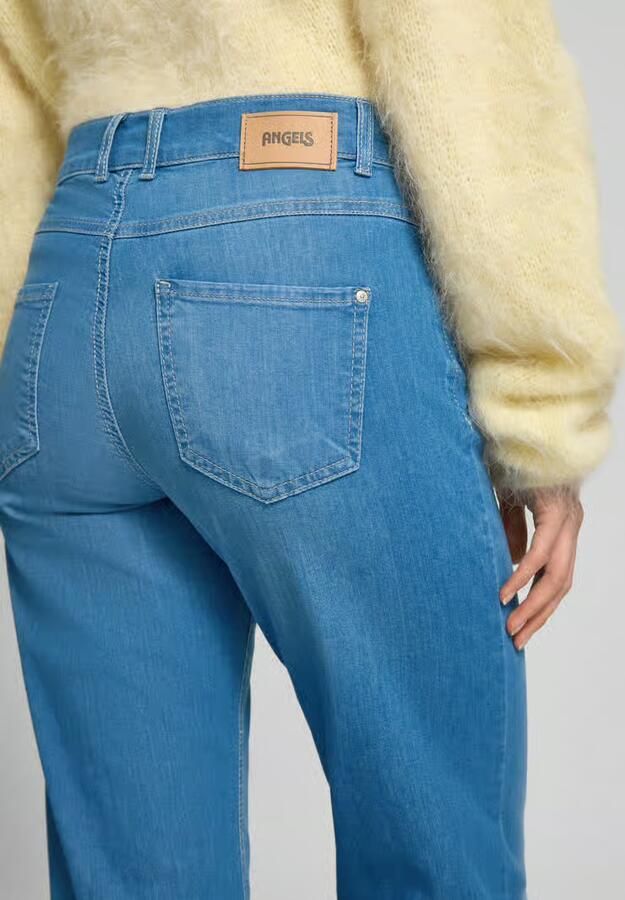 Angels Stijlvolle Straight Jeans voor Vrouwen Blue Dames