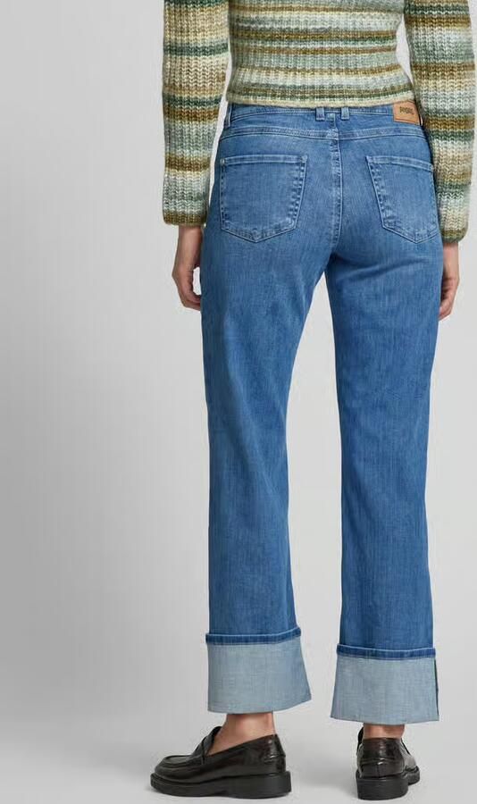 ANGELS Straight leg jeans in 5-pocketmodel model 'Lara Turn Up'