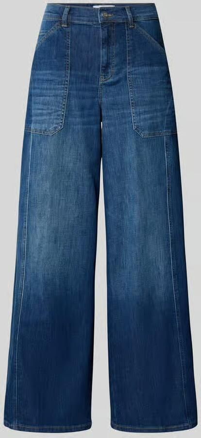 Angels Wide fit Jeans met opgestikte Zakken (onderstuk) Model 'Liva Urban'