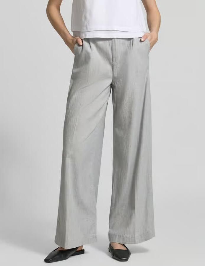 ANGELS wide fit stoffen broek met persplooien model 'Livia' - Foto 2