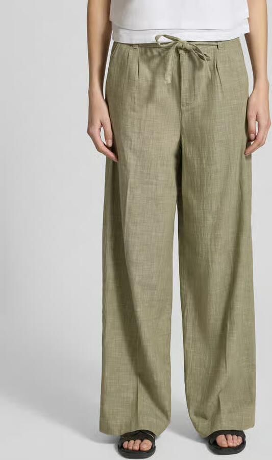 ANGELS wide fit stoffen broek met persplooien model 'Livia' - Foto 3