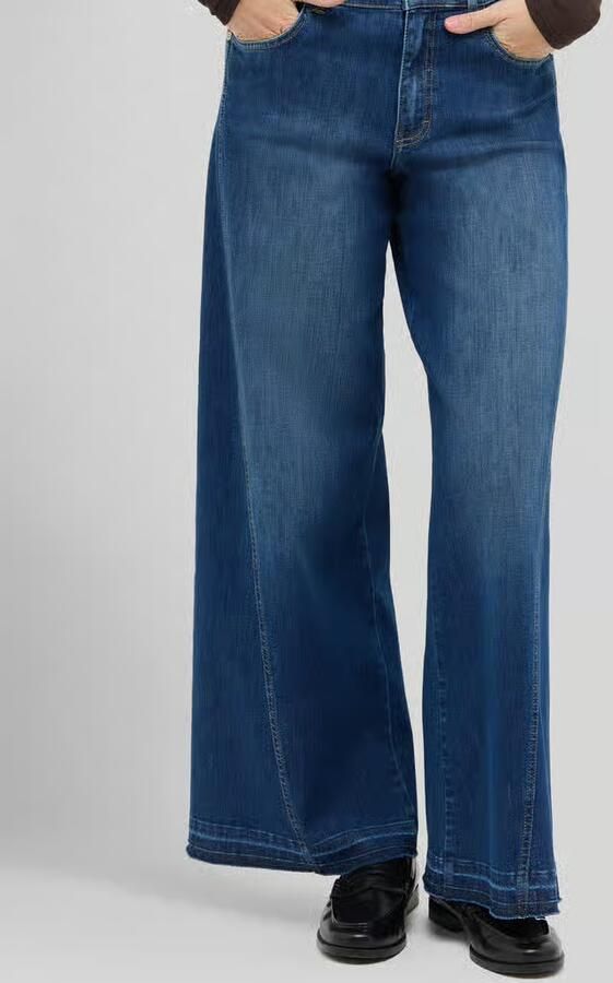 ANGELS Wide leg jeans van katoenmix model 'Liva Edgy' - Foto 3