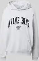 Anine Bing Extra grote hoodie met logoprint