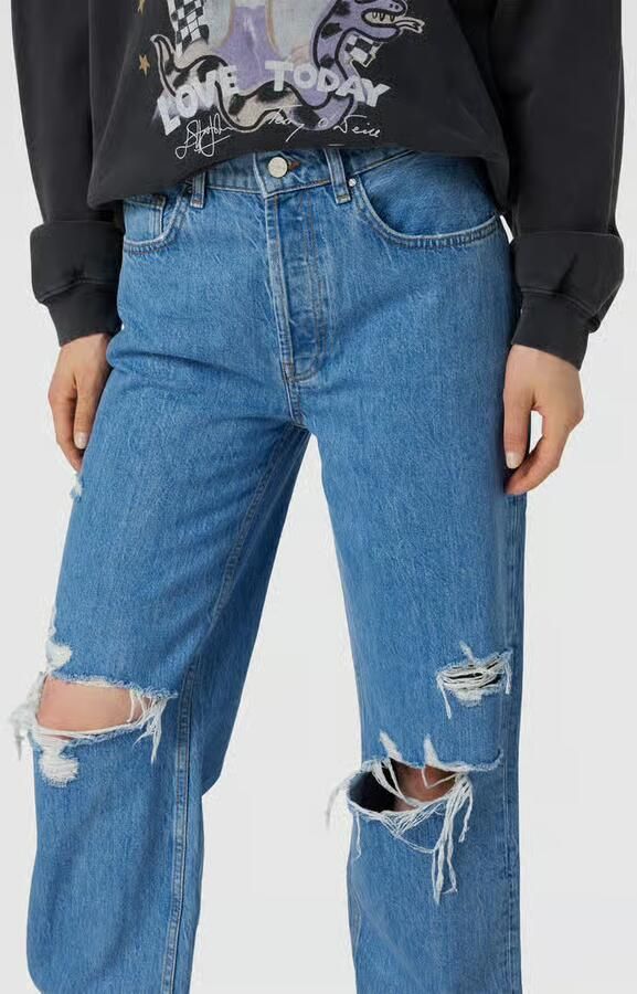 Anine Bing High waist jeans met biologisch katoengehalte