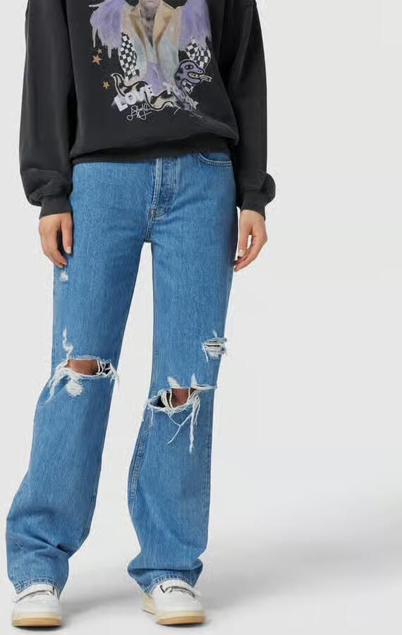 Anine Bing High waist jeans met biologisch katoengehalte - Foto 3