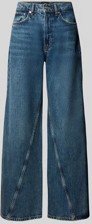 Anine Bing High waist jeans met opvallende deelingsnaden