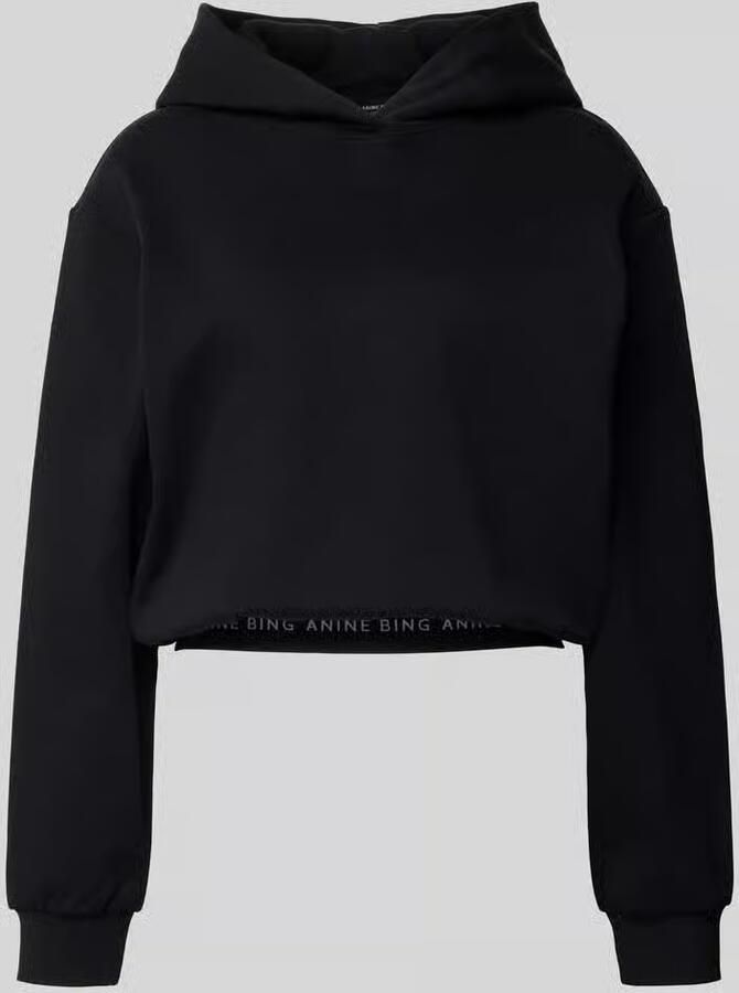 Anine Bing Kort hoodie van puur katoen