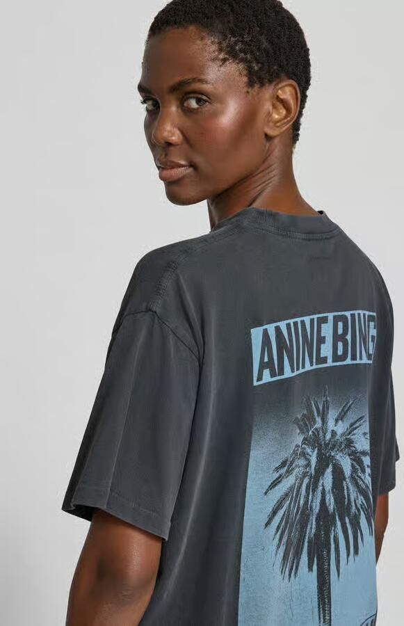 Anine Bing oversized fit T-shirt met logoprint