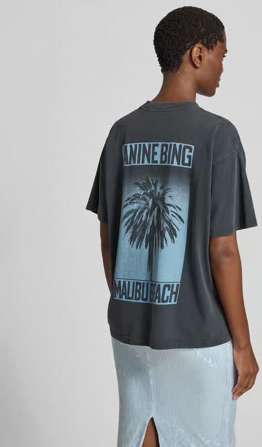 Anine Bing oversized fit t-shirt met logoprint - Foto 3