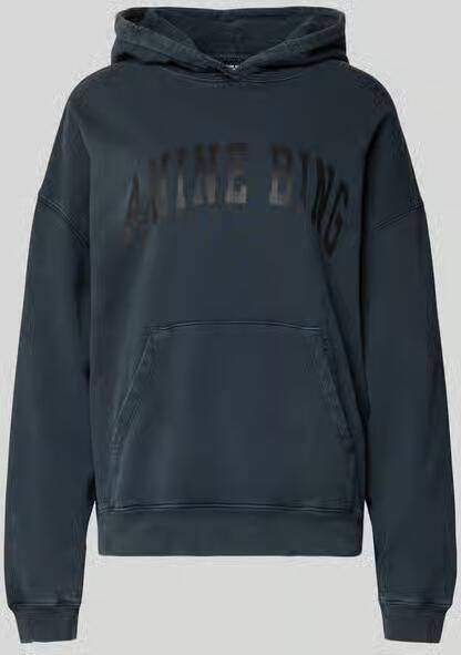 Anine Bing Oversized hoodie met logostitching