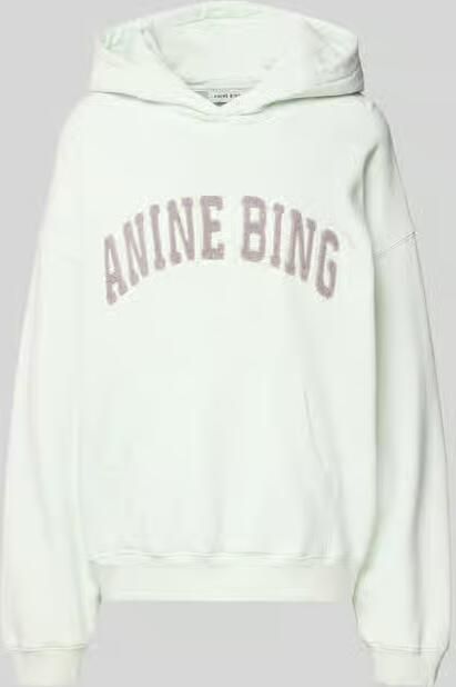 Anine Bing Oversized hoodie met logostitching - Foto 2