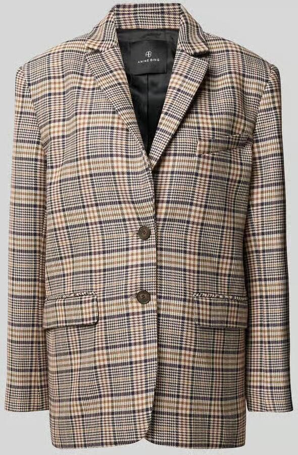 Anine Bing Oversized longblazer met sierknopen