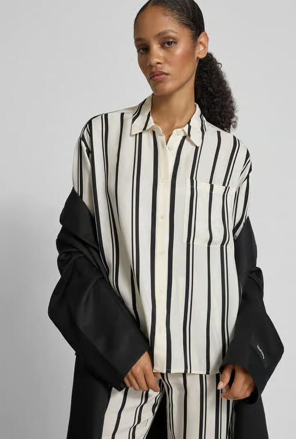 Anine Bing Oversized overhemdblouse met knoopsluiting