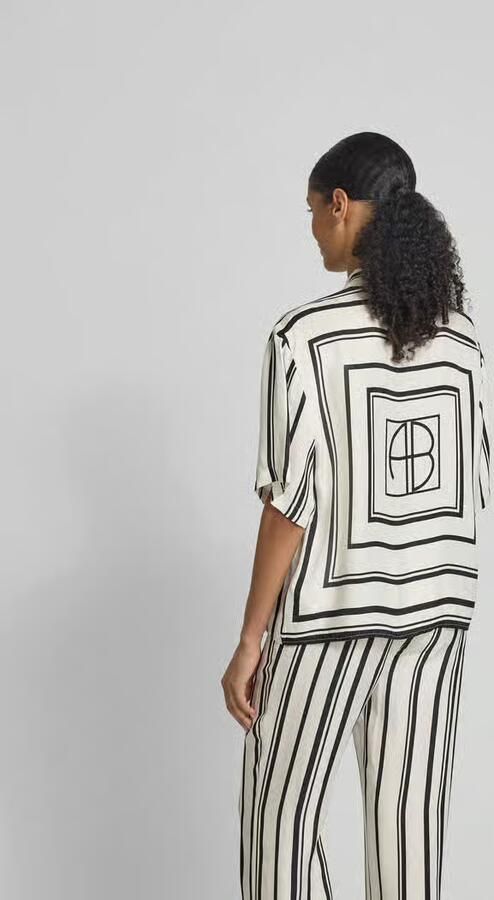 Anine Bing Oversized overhemdblouse met knoopsluiting - Foto 3