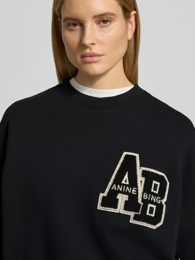 Anine Bing Oversized sweatshirt met Logodetail