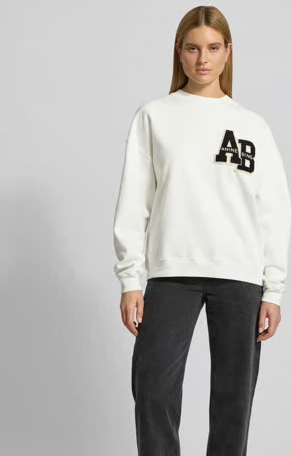 Anine Bing Sweatshirt met logo patch White Dames - Foto 2