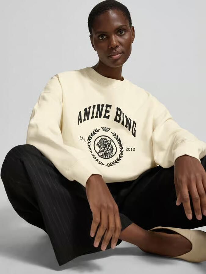 Anine Bing oversized sweatshirt met logoprint