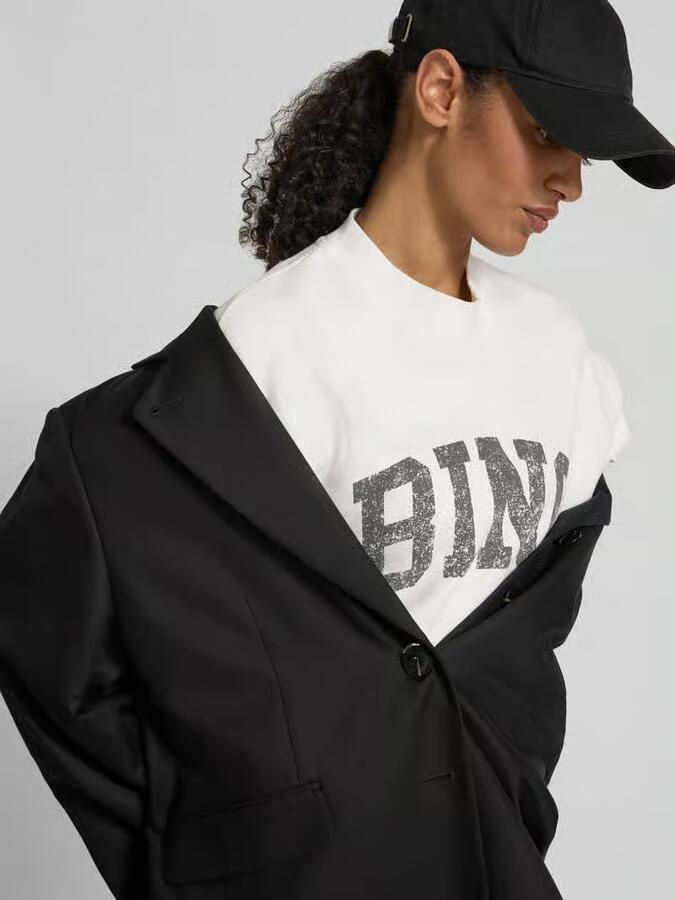 Anine Bing Oversized T-shirt met labelprint