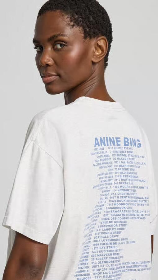 Anine Bing Oversized T-shirt met logoprint
