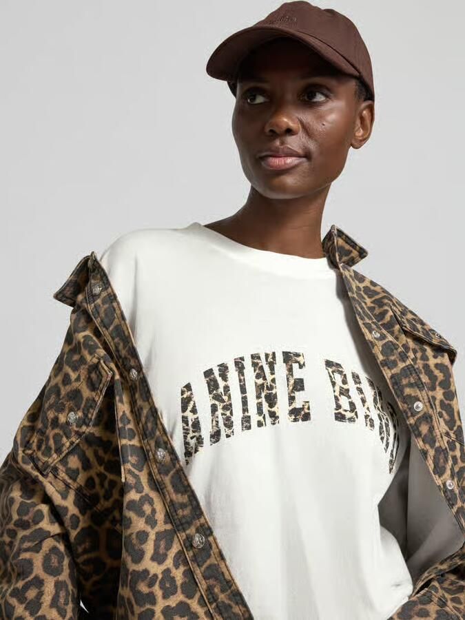 Anine Bing Oversized T-shirt van puur katoen