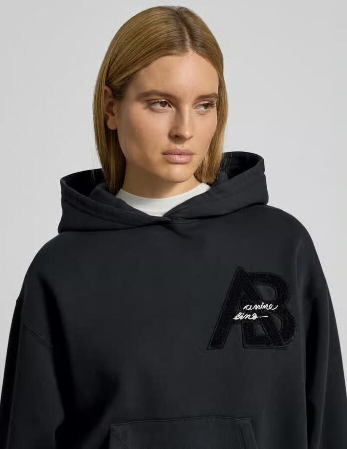 Anine Bing Regular fit hoodie met logodetail