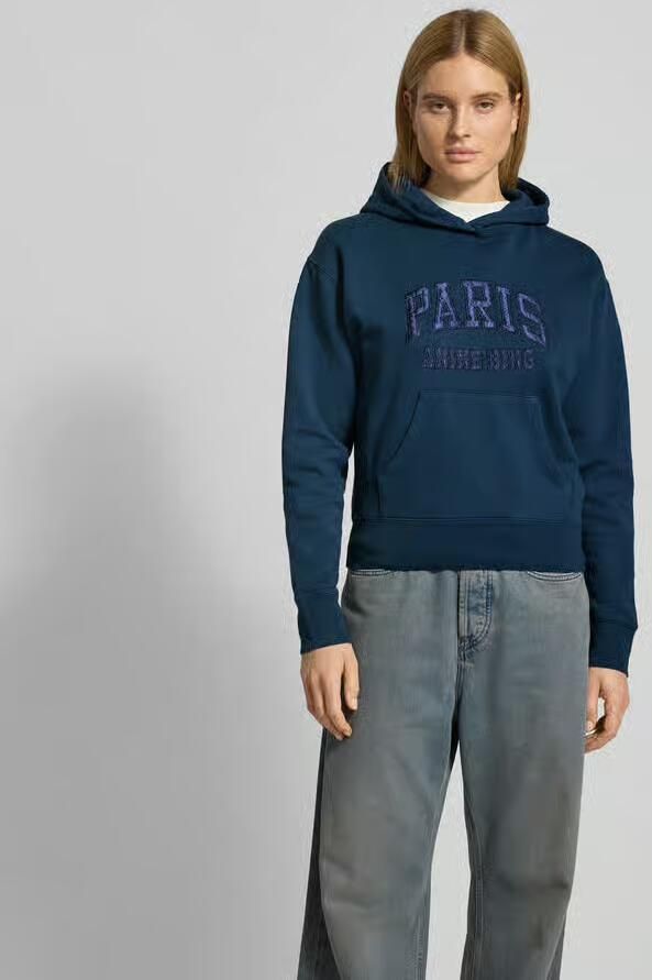 Anine Bing Regular fit hoodie met logostitching - Foto 3