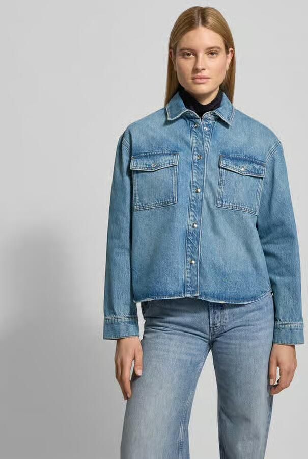 Anine Bing Regular fit jeansblouse van katoen - Foto 2