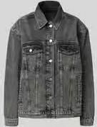 Anine Bing Regular fit jeansjack in used-look