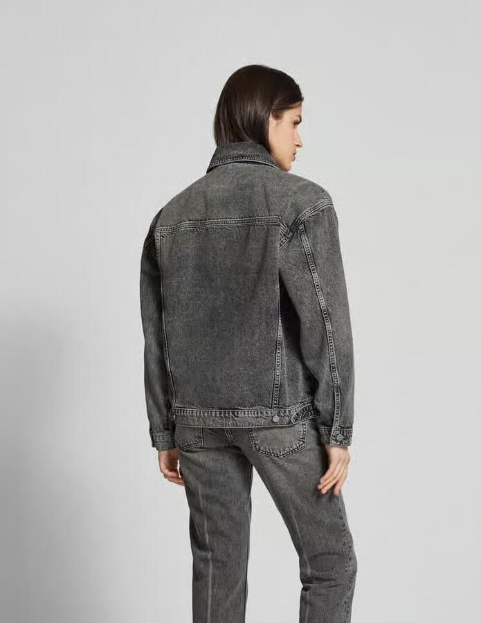 Anine Bing Regular fit jeansjack in used-look - Foto 3
