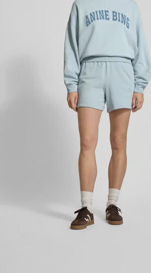 Anine Bing Regular fit korte broek met Gestikt logo - Foto 3