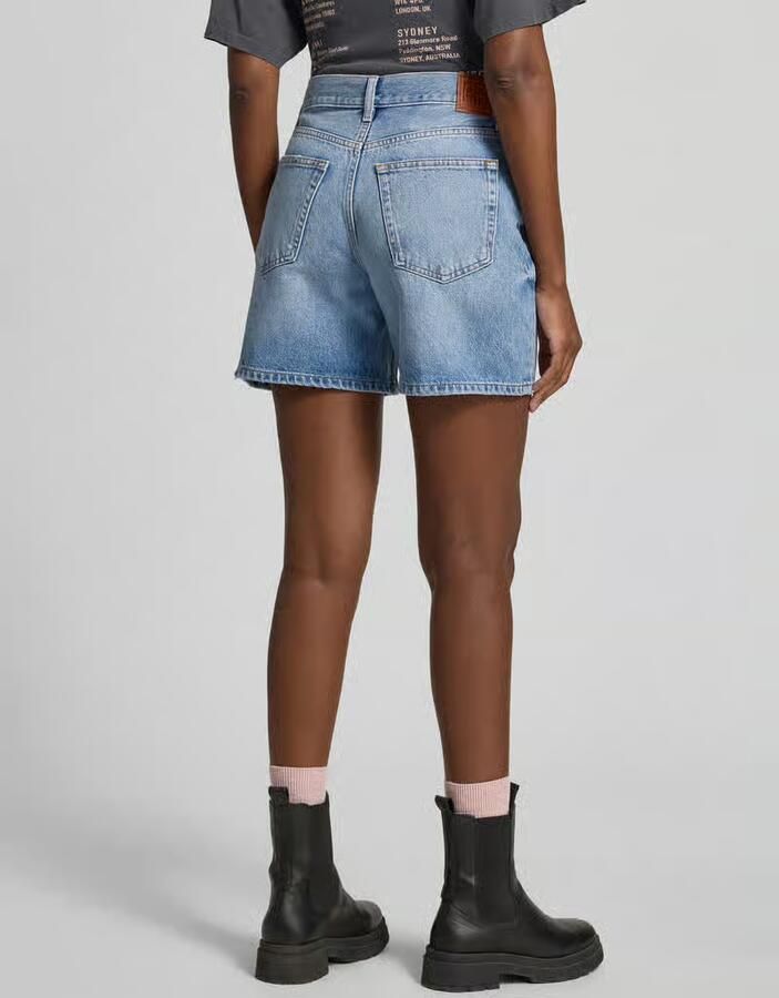 Anine Bing regular fit short in denim-look - Foto 2