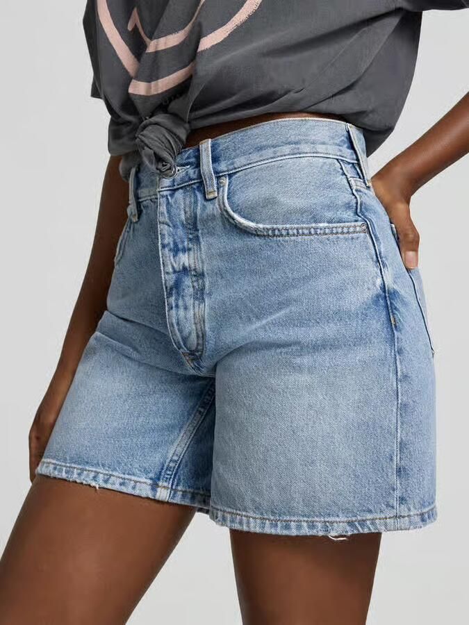 Anine Bing regular fit shorts in denimlook