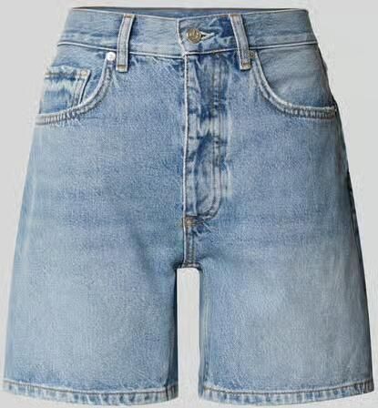 Anine Bing regular fit shorts in denimlook - Foto 2
