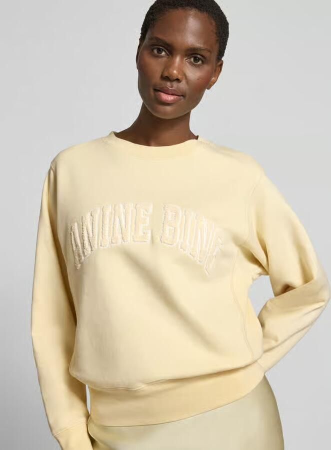 Anine Bing regular fit sweatshirt met logodetail