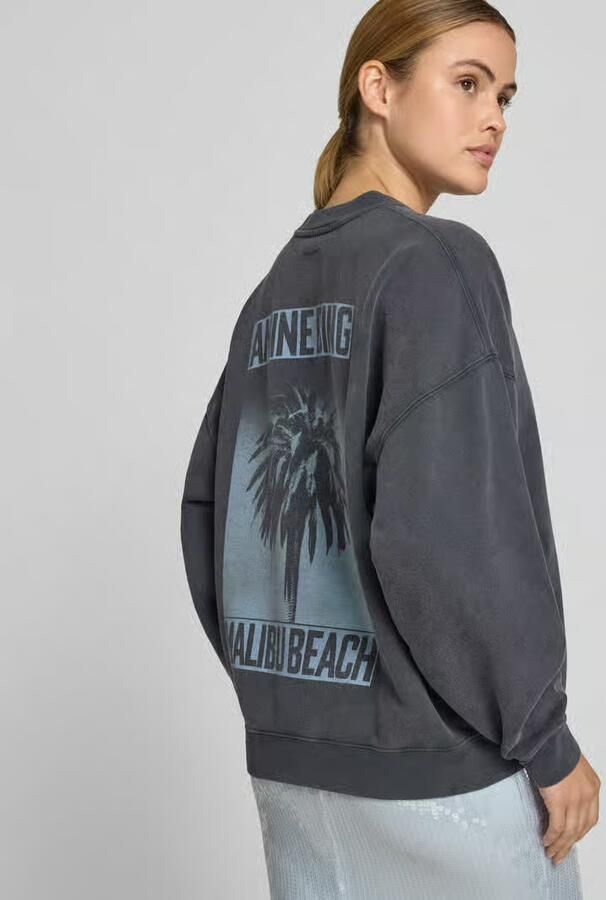 Anine Bing regular fit sweatshirt met logoprint