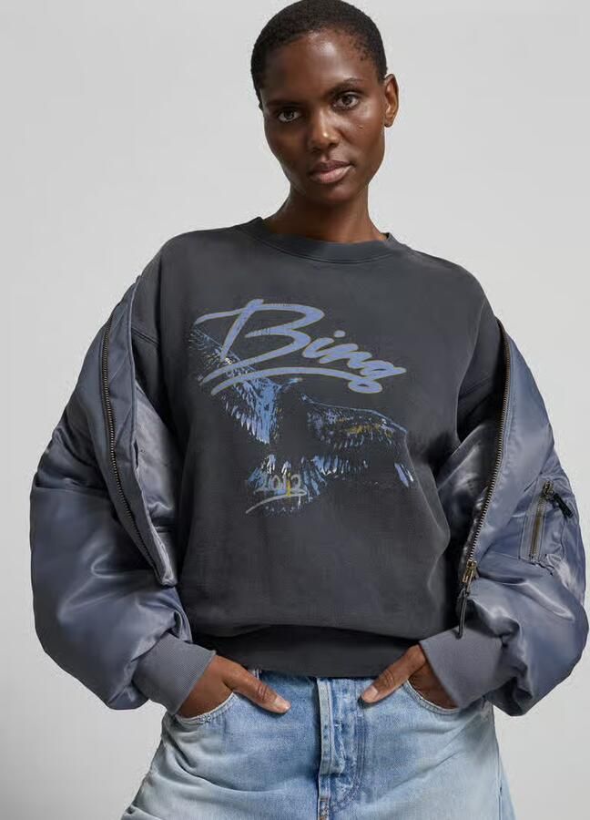 Anine Bing regular fit sweatshirt met motiefprint