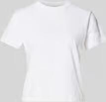 Anine Bing Regular fit t-shirt met gestikt logo