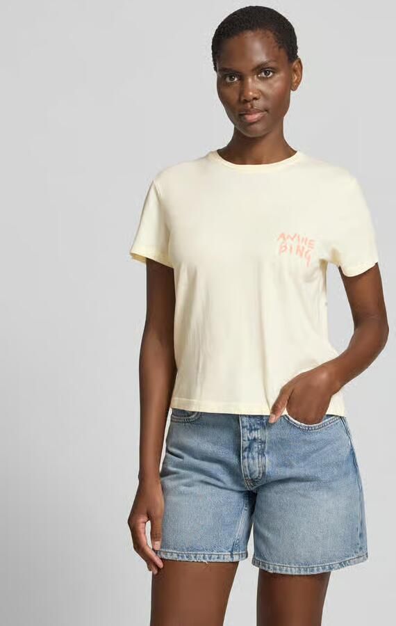 Anine Bing Regular Fit t-shirt met logodetail - Foto 2