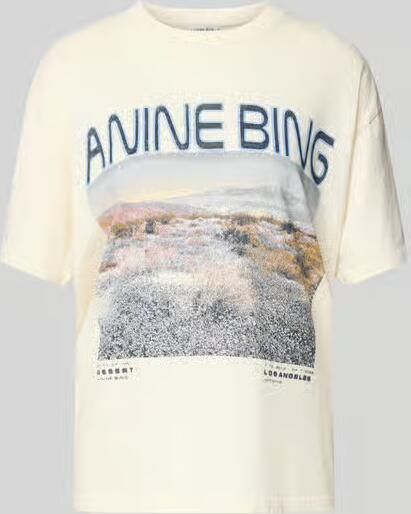 Anine Bing regular fit T-shirt met logoprint - Foto 2